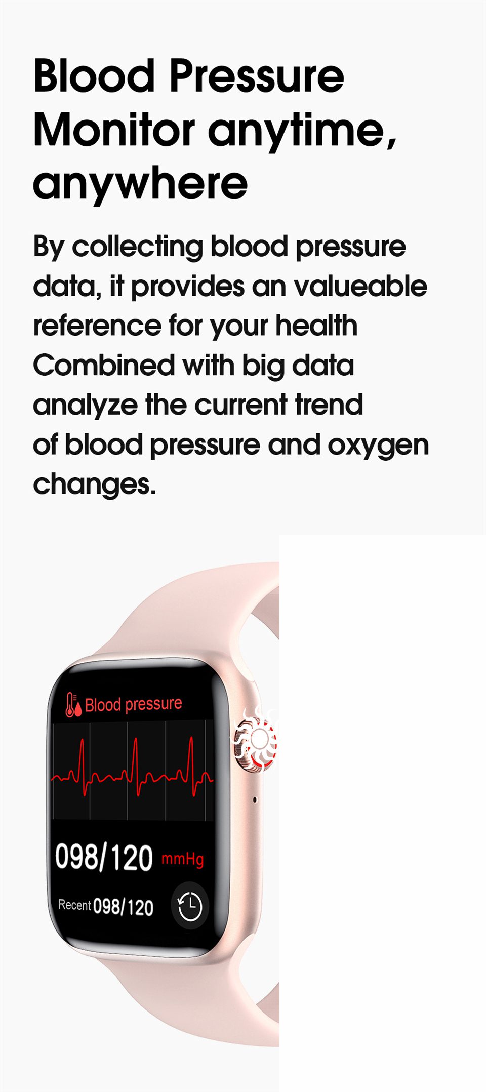 Smartwatch IWO W26 44mm Watch 6 Bluetooth Smart Watch Thermometer ECG Heart Rate Temperature IP68 Waterproof PK IWO 8 13 12