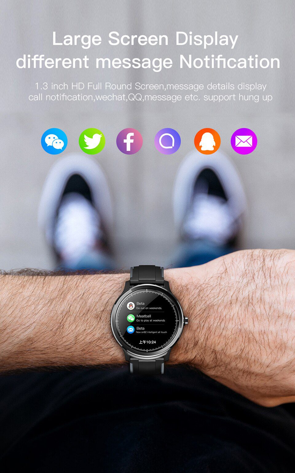 KOSPET Probe IP68 Waterproof SmartWatch Men Full Touch Round Screen Heart Rate Monitoring Smart Watch Men Women Fitness Bracelet