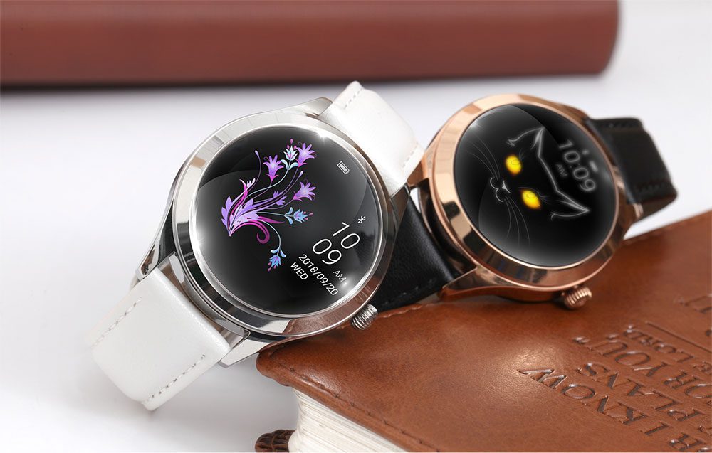 KW10 Smart Watch Women IP68 Waterproof Heart Rate Monitoring Bluetooth For Android IOS Fitness Bracelet Smartwatch