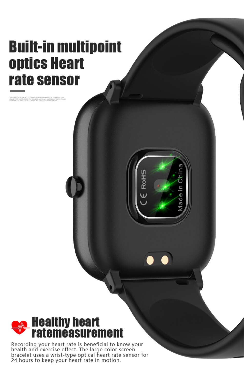 Sport Smart Watch Men Full Touch Screen Waterproof Sleep Tracker Smartwatch Women Blood Pressure Heart Rate Monitor Watch PK P8
