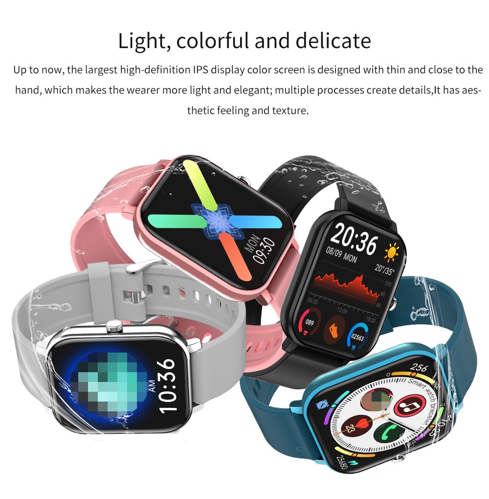 Bluetooth Call Smart Watch Men Women Blood Pressure Heart Rate Monitor Smartwatch Music Player Fitness Tracker Watch Clock PK P8