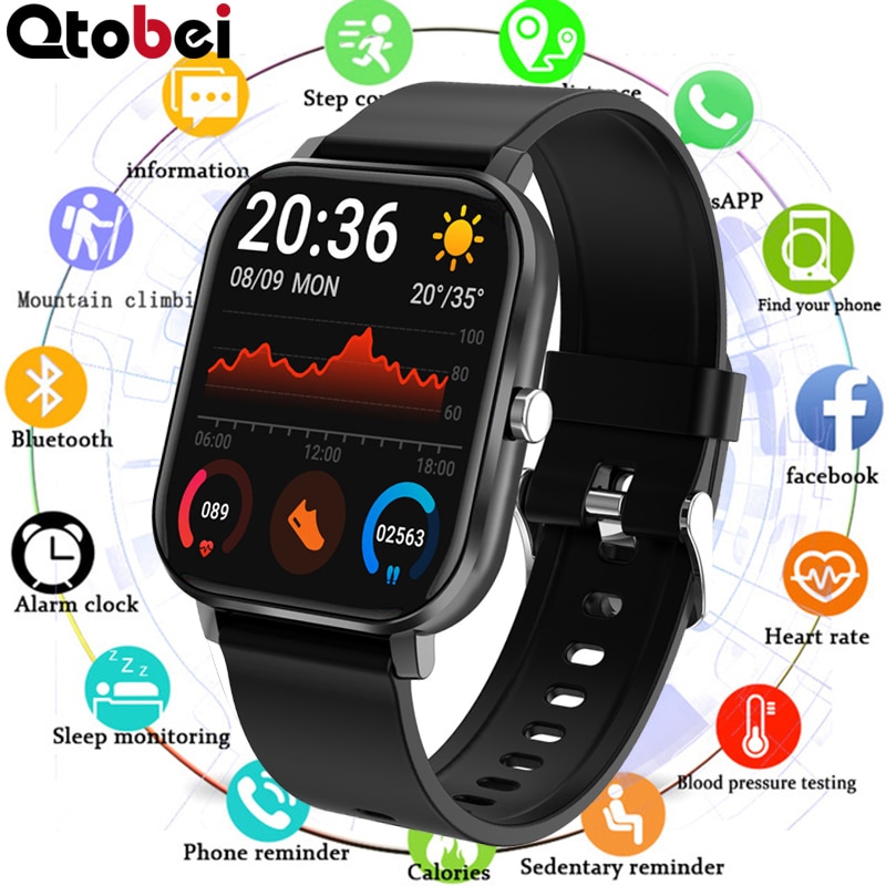 Bluetooth Call Smart Watch Men Women Blood Pressure Heart Rate Monitor Smartwatch Music Player Fitness Tracker Watch Clock PK P8