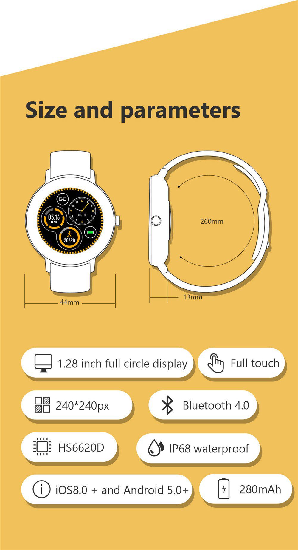 2020 Full Touch Smart Watch Men Sport Smartwatch Women Ip67 Waterproof Pedometer Fitness Tracker Watch Blood Pressure Heart Rate