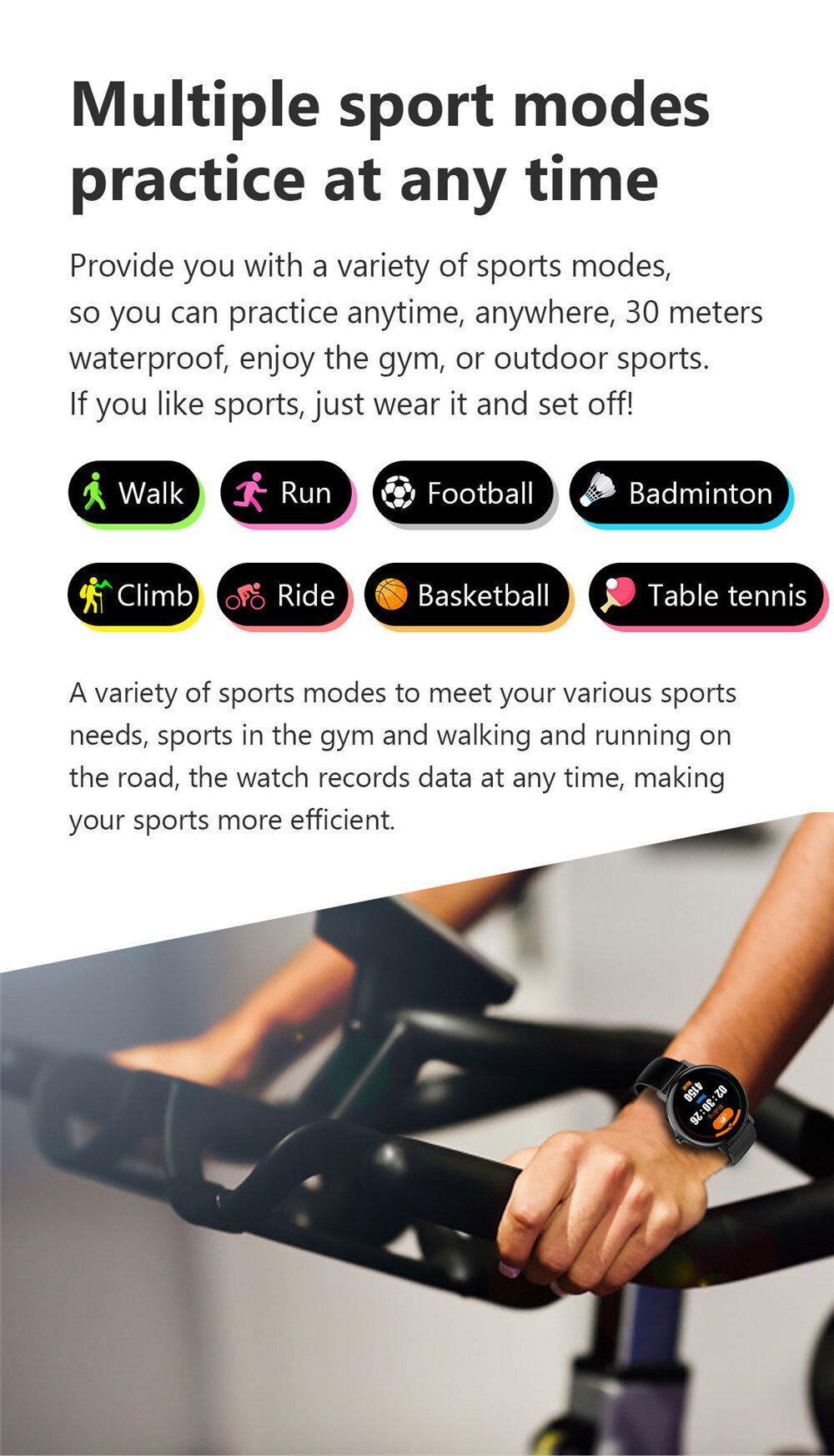 2020 Full Touch Smart Watch Men Sport Smartwatch Women Ip67 Waterproof Pedometer Fitness Tracker Watch Blood Pressure Heart Rate