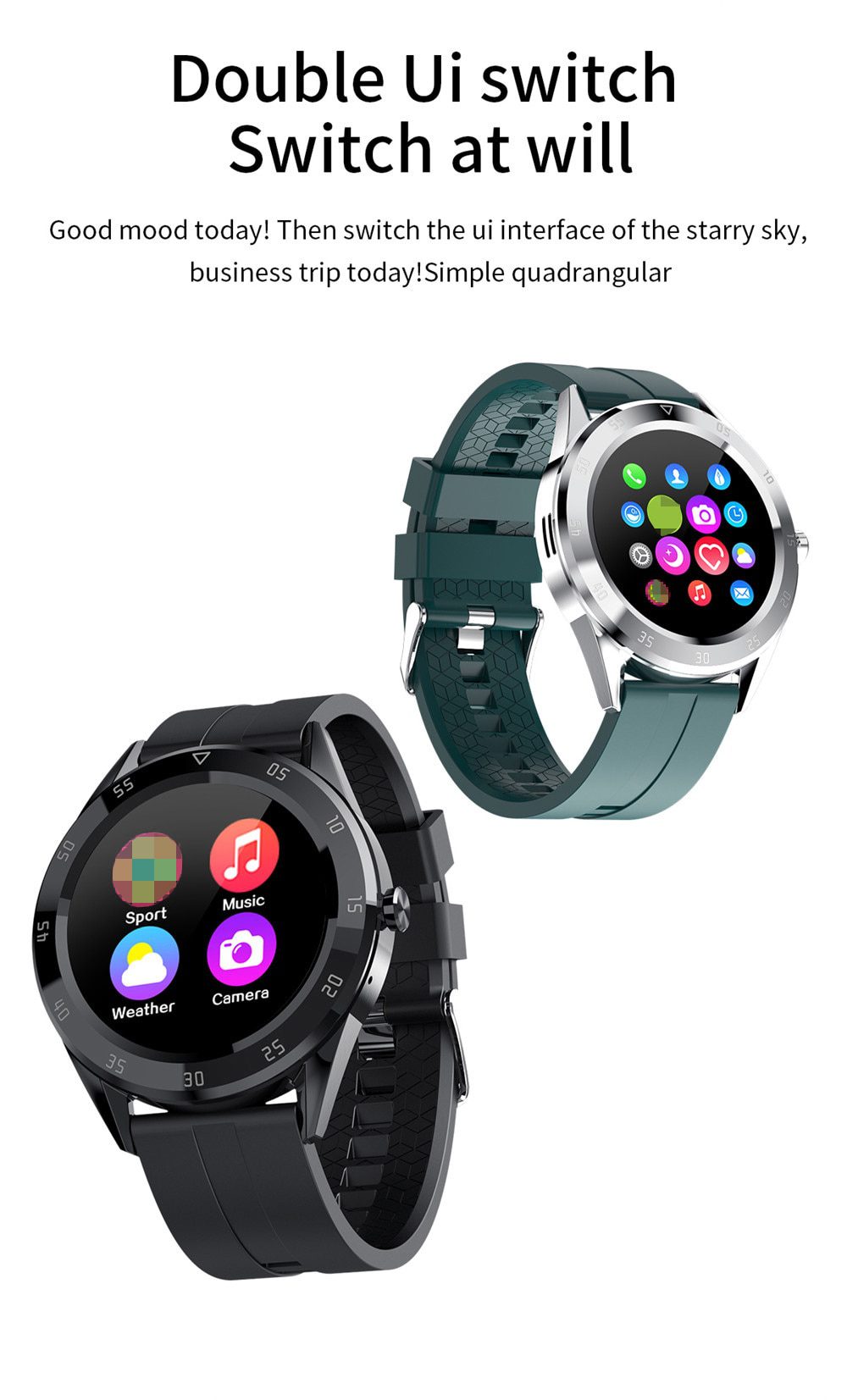 2020 Sport Smart Watch Men Women Bluetooth Call Custom Dial Smartwatch Blood Pressure Heart Rate Monitor Watches For Android IOS