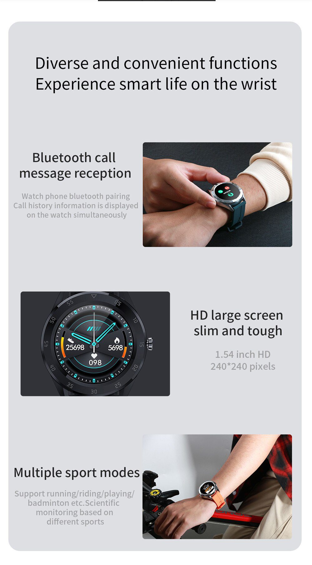 2020 Sport Smart Watch Men Women Bluetooth Call Custom Dial Smartwatch Blood Pressure Heart Rate Monitor Watches For Android IOS