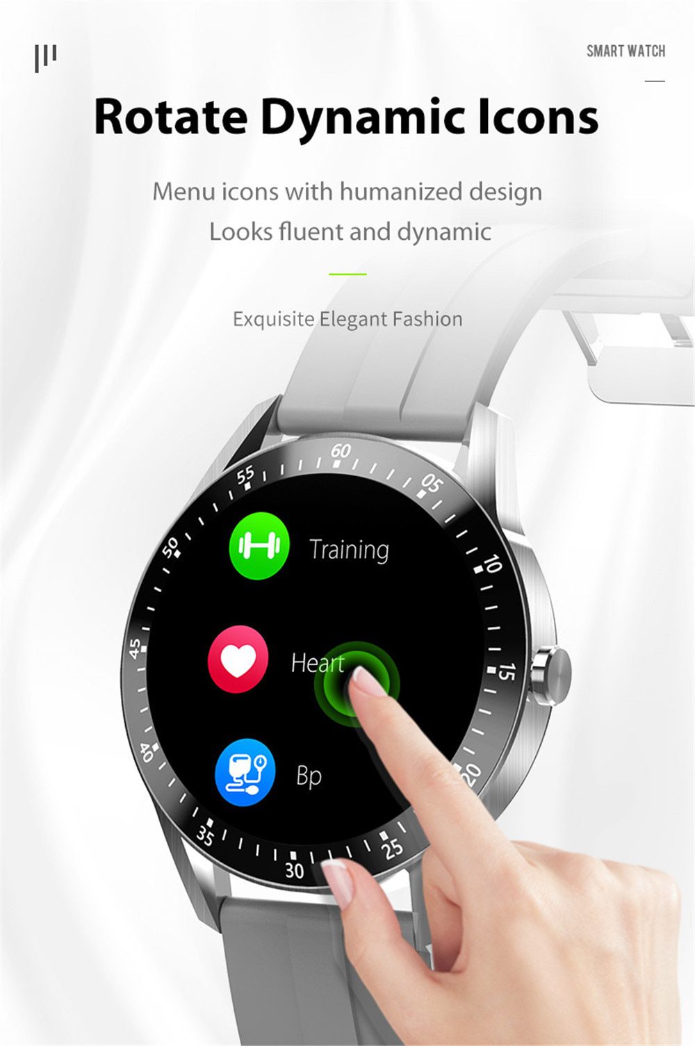 Men Smart Watch 2020 Waterproof Blood Pressure Fitness Tracker Smartwatch Women Intelligent Clock Sport Watches For Android IOS