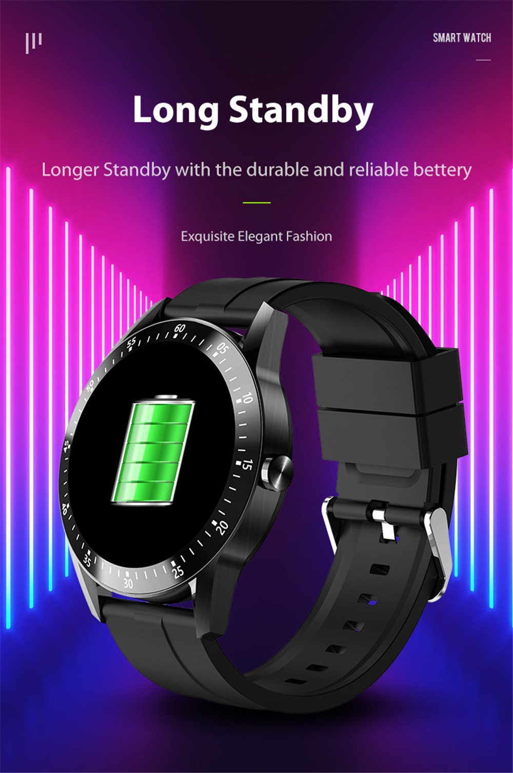 Men Smart Watch 2020 Waterproof Blood Pressure Fitness Tracker Smartwatch Women Intelligent Clock Sport Watches For Android IOS