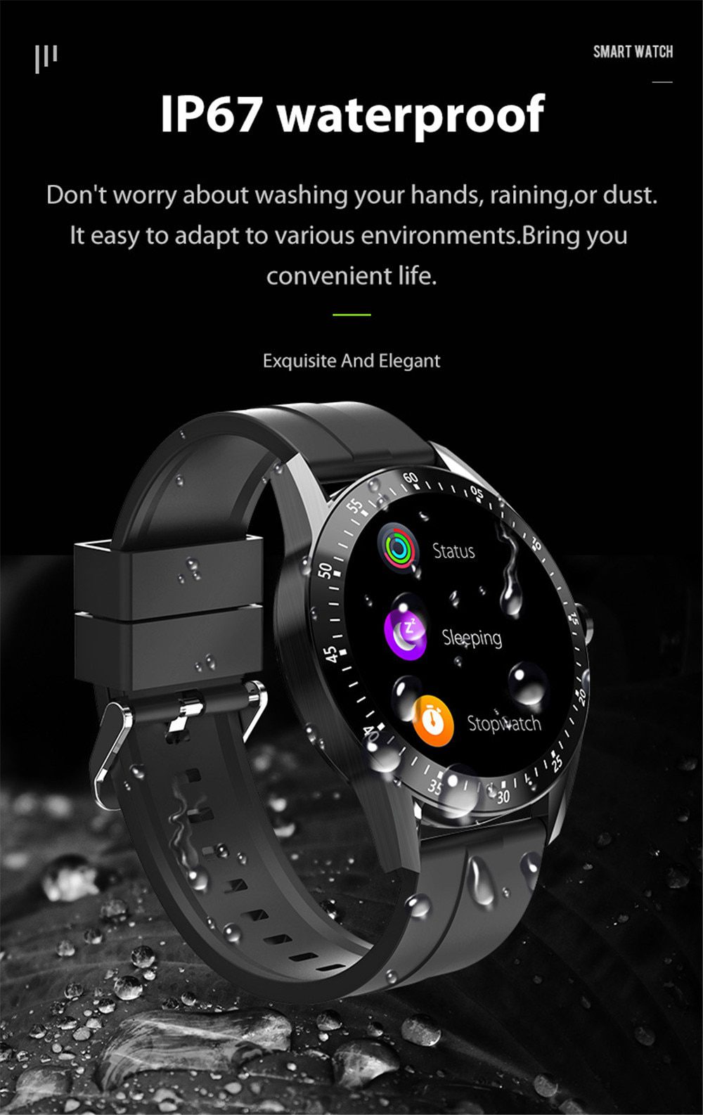 Men Smart Watch 2020 Waterproof Blood Pressure Fitness Tracker Smartwatch Women Intelligent Clock Sport Watches For Android IOS