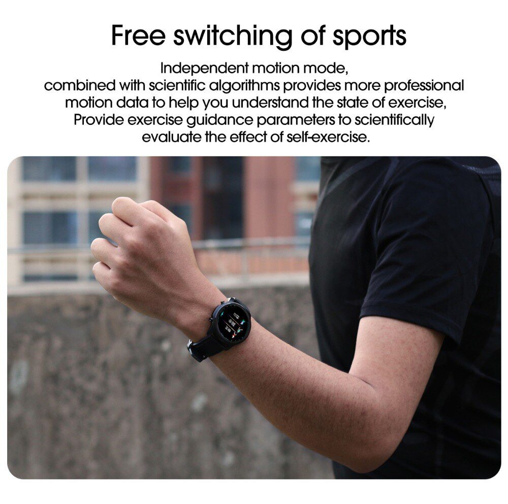 LEMFO SmartWatch Men 360*360 FUll Touch Heart Rate Monitor Sleep Test Blood Pressure PPG LF26 Smartwatch Fashion for Men