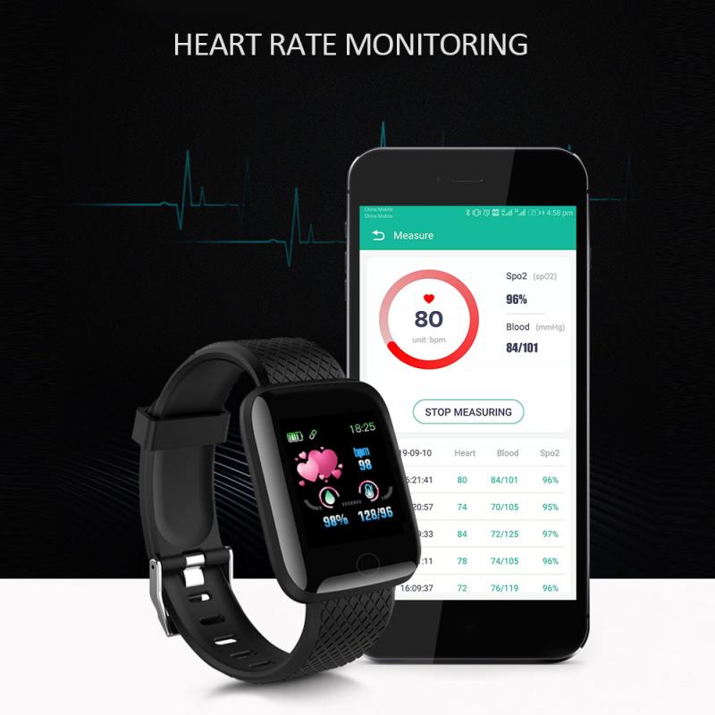 Smart Watch Sports wirstband Smartwatch Bluetooth Smart Band Heart Rate Bracelet Blood Pressure Monitor Waterproof 116 Plus