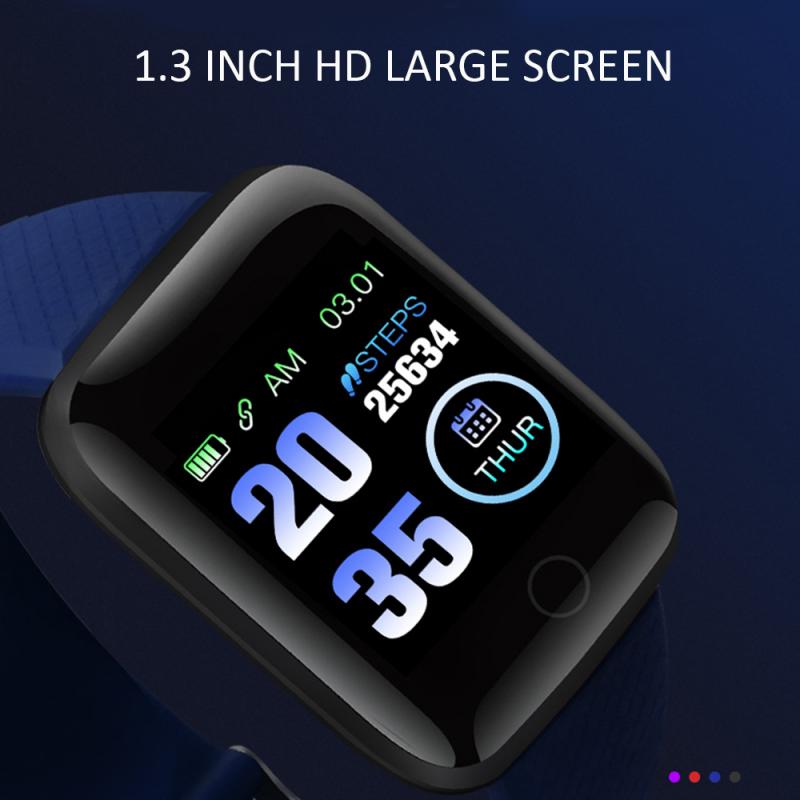 Smart Watch Sports wirstband Smartwatch Bluetooth Smart Band Heart Rate Bracelet Blood Pressure Monitor Waterproof 116 Plus