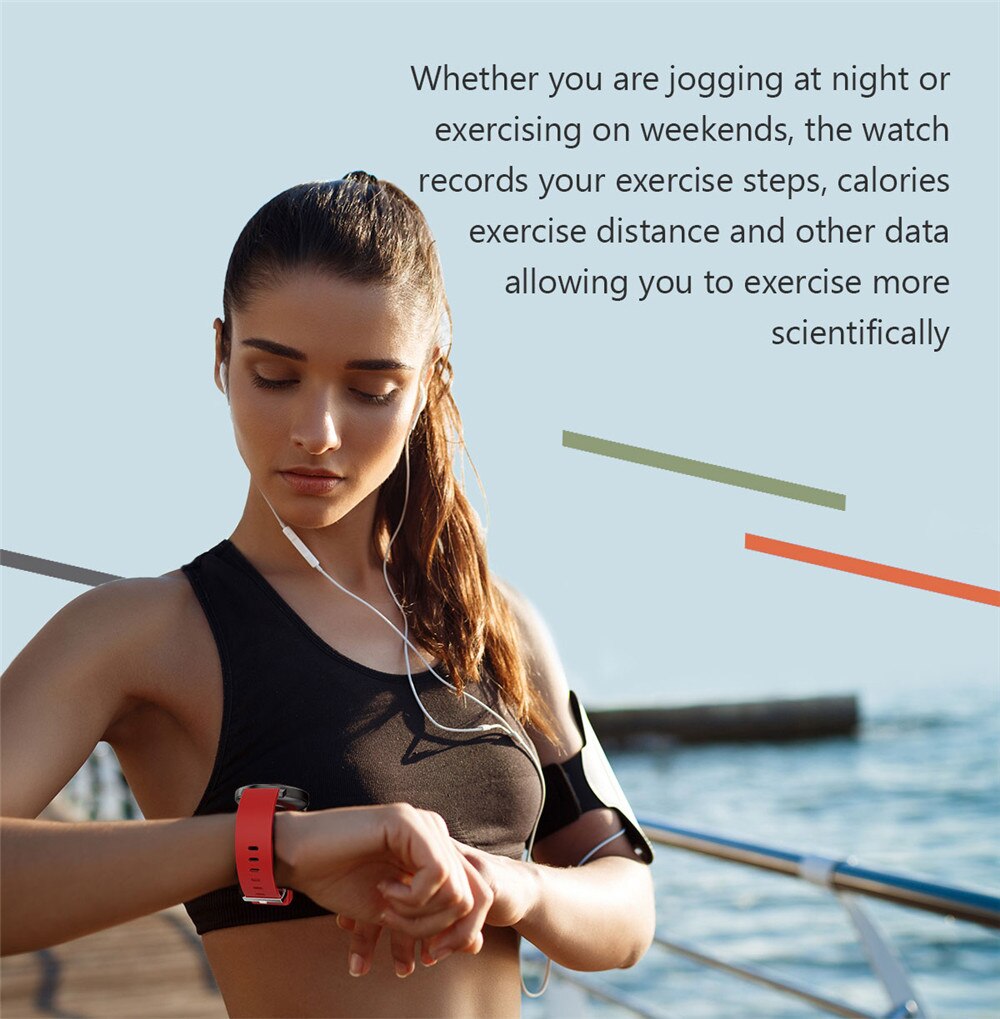 Full Touch Smart Watch Men Women IP68 Waterproof Smartwatch Heart Rate Fitness Tracker Twitter Reminder Round Smart Watches 2020