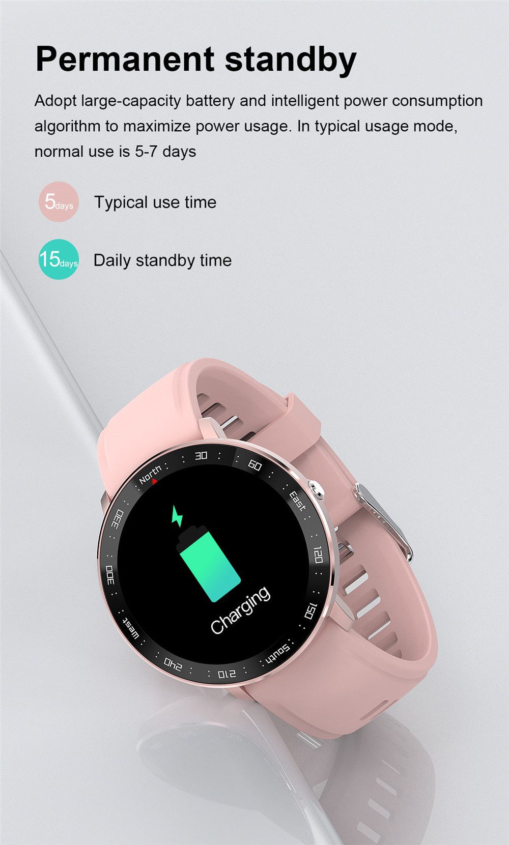 Full Touch Smart Watch Men Fitness Tracker Blood Pressure Smartwatch Women Bluetooth Electronics Smart Clock For Android IOS