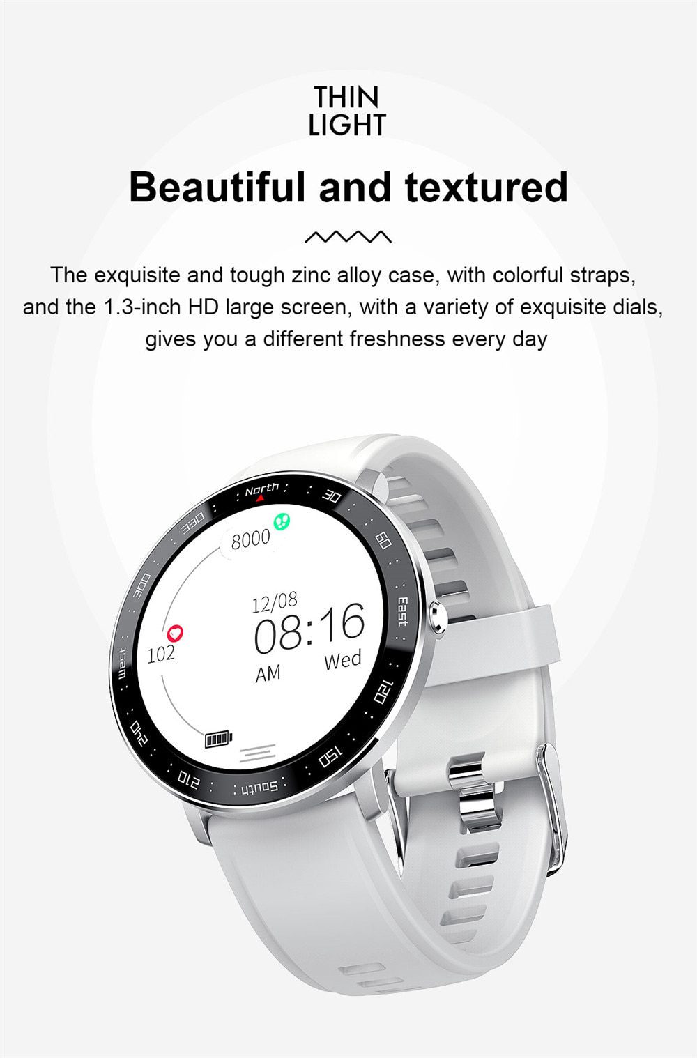 Full Touch Smart Watch Men Fitness Tracker Blood Pressure Smartwatch Women Bluetooth Electronics Smart Clock For Android IOS