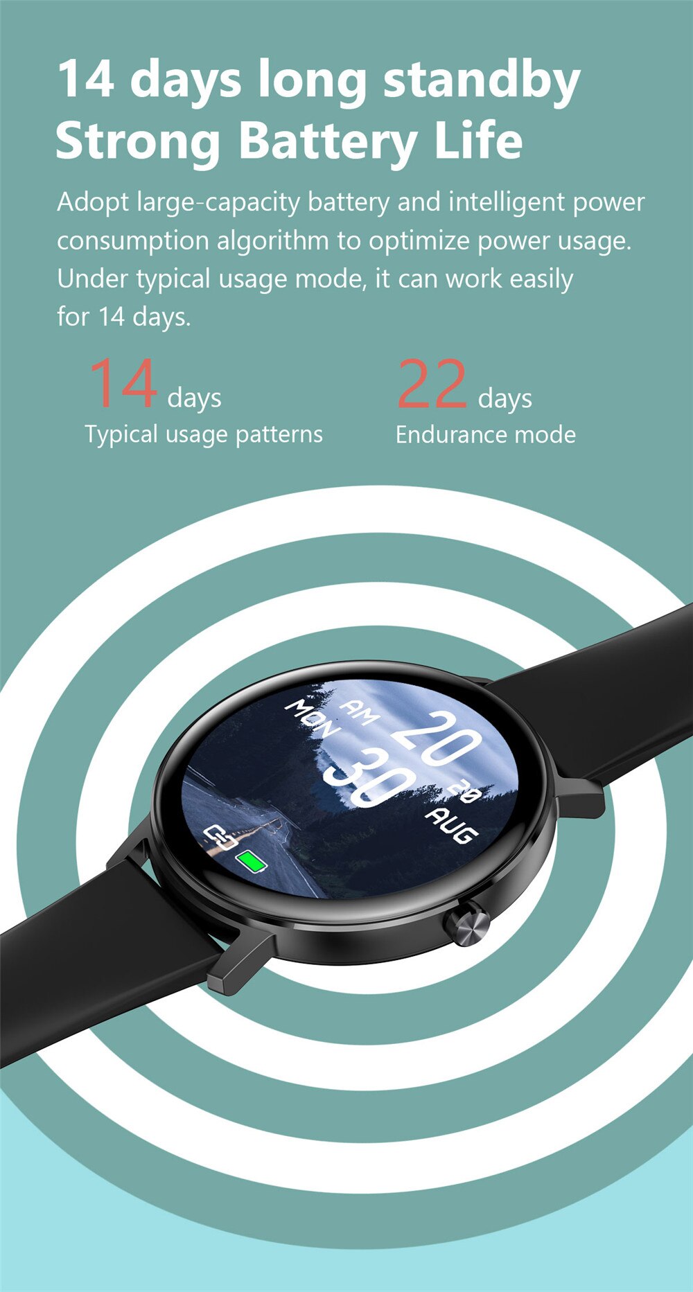 R18 Full Tourch Smart Watch Men Women Heart Rate Fitness Tracker Music Control Smartwatch Blood Pressure Monitor Smart Watches
