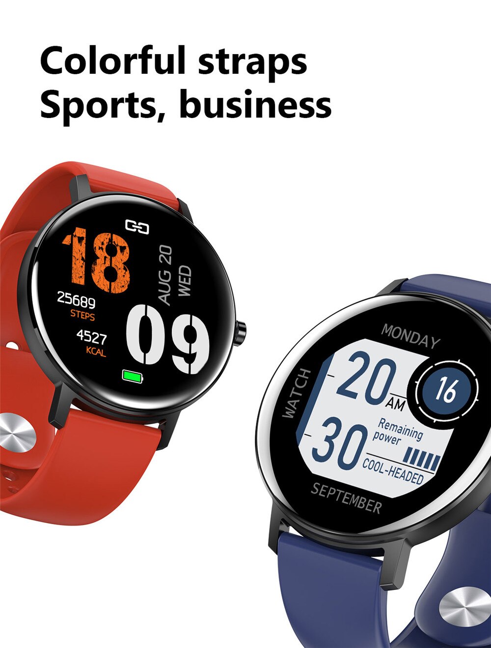 R18 Full Tourch Smart Watch Men Women Heart Rate Fitness Tracker Music Control Smartwatch Blood Pressure Monitor Smart Watches