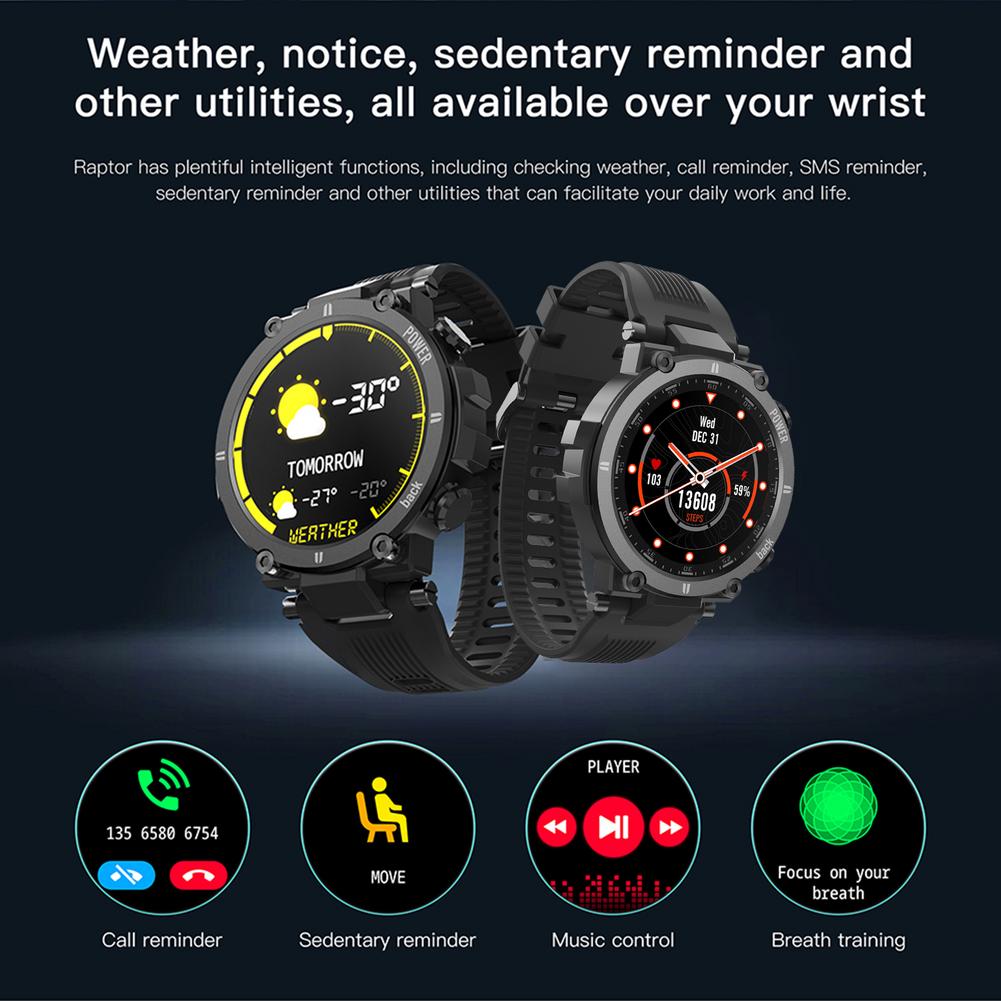 Smart Watch Men Women Heart Rate Monitor IP68waterproof Fitness Tracker Smart Clock Multi UI Dials Smartwatch For KOSPET Raptor