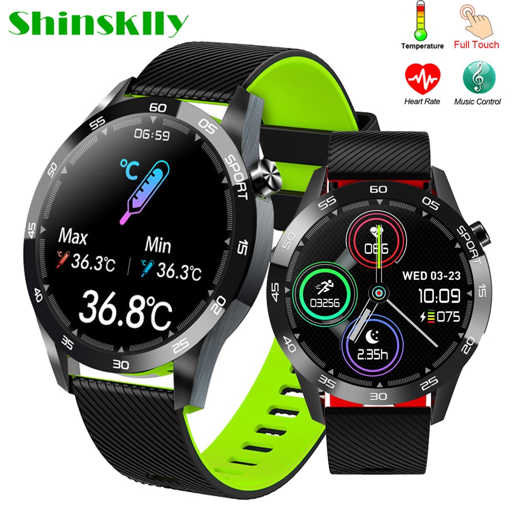 Body Temperature Smart Watch Men IP67 Waterproof Full Touch Screen Smartwatch Women Heart Rate Fitness Tracker For Android IOS
