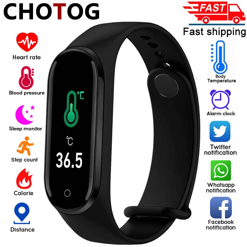 M4pro Smart Watch Men Body Temperature Smartwatch Women Ip67 Waterproof Sport Fitness Tracker Blood Pressure Heart Rate Monitor