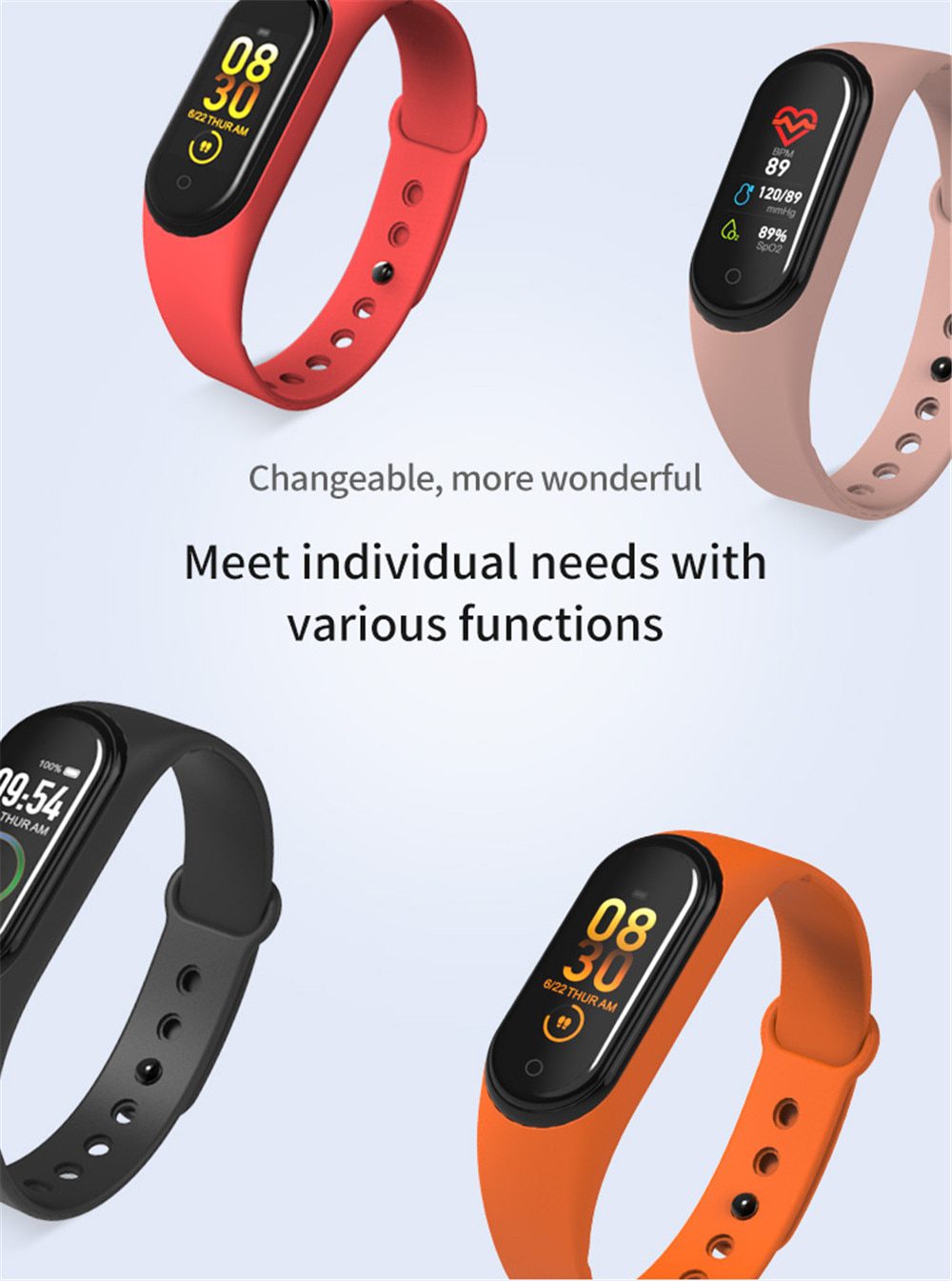 M4pro Smart Watch Men Body Temperature Smartwatch Women Ip67 Waterproof Sport Fitness Tracker Blood Pressure Heart Rate Monitor