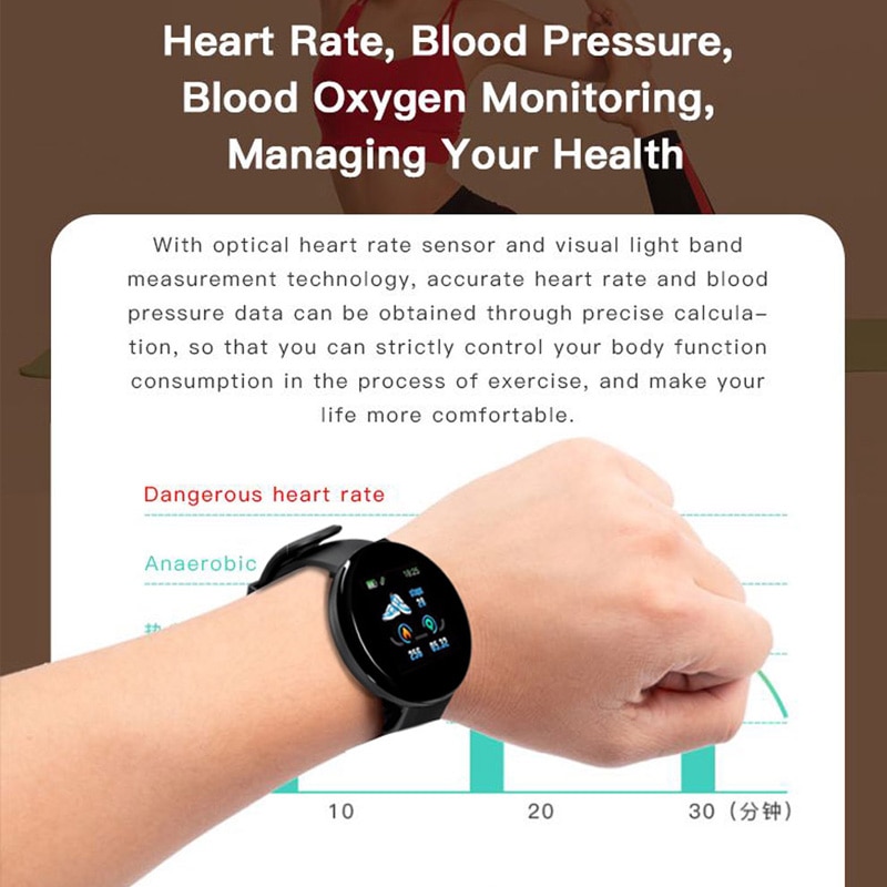 Sport Smart Watch Men Smartwatch Women Smart Watch Blood Pressure Heart Rate Monitor Waterproof Smartwatch Watch For Android IOS