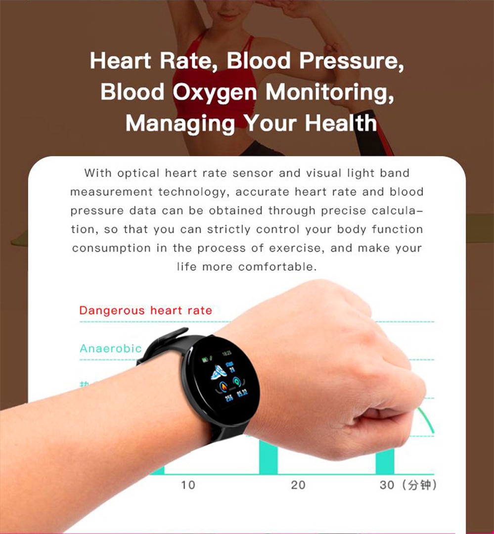Sport Smart Watch Men Smartwatch Women Smart Watch Blood Pressure Heart Rate Monitor Waterproof Smartwatch Watch For Android IOS