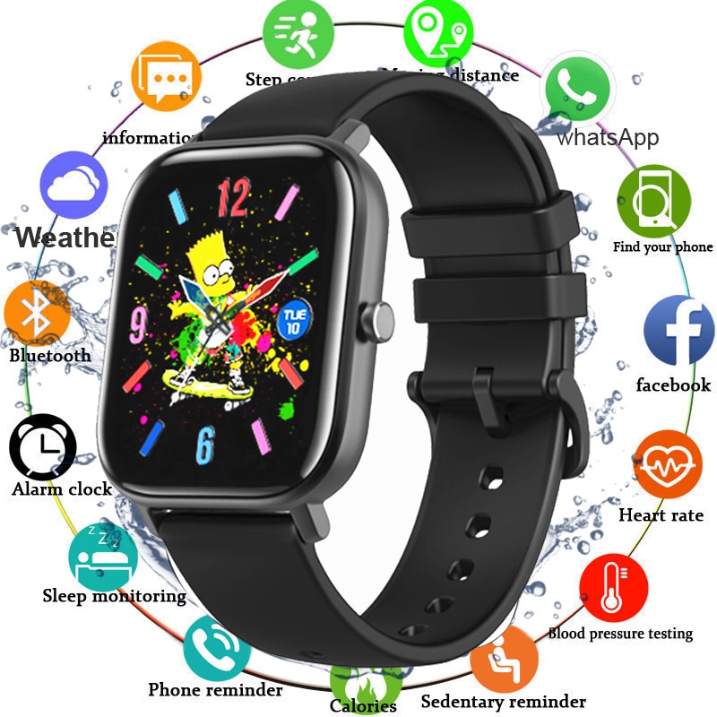 Sport Watch Smart Watch Men Women Blood Pressure Waterproof Smartwatch Bluetooth Call Heart Rate Monitor Clock For Android IOS