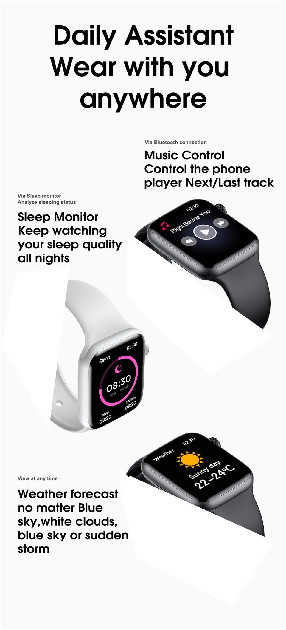 IWO W46 Smart Watch IP68 Waterproof Swimming Bluetooth Wireless Charging ECG Heart Rate Sport Men Smartwatch PK W26 IWO 12 8 13
