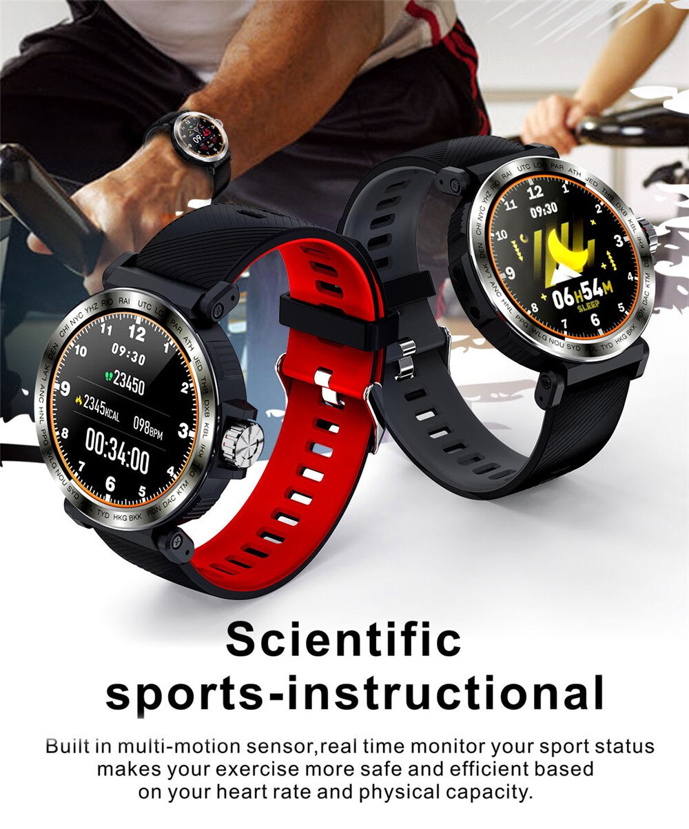 Sport Smart Watch Men Full Touch Round Screen Sleep Monitor Smartwatch Women Blood Pressure Heart Rate Fitness Tracker Watches