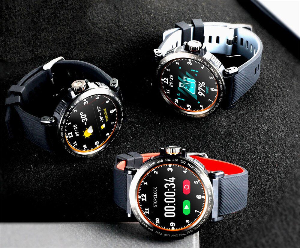 Sport Smart Watch Men Full Touch Round Screen Sleep Monitor Smartwatch Women Blood Pressure Heart Rate Fitness Tracker Watches