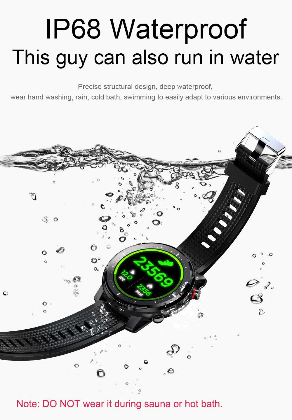 CHYCET 2021 Smart Watch Men IP68 Waterproof Blood Pressure/Heart Rate Monitor Smartwatch Women Fitness Tracker For Android IOS