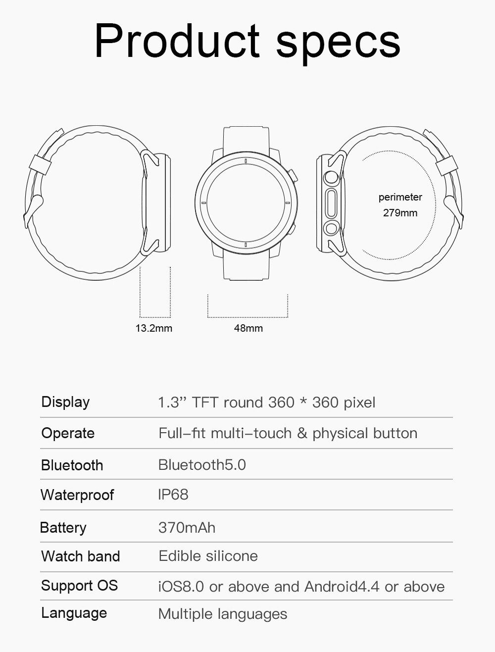 CHYCET 2021 Smart Watch Men IP68 Waterproof Blood Pressure/Heart Rate Monitor Smartwatch Women Fitness Tracker For Android IOS