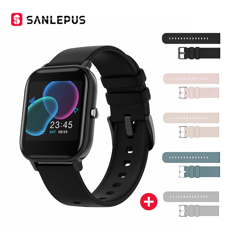 SANLEPUS Full screen touch Smart Watch Wristband Men Women Sport Watch Face Heart Rate Monitor Sleep Monitor IP67 Smartwatch