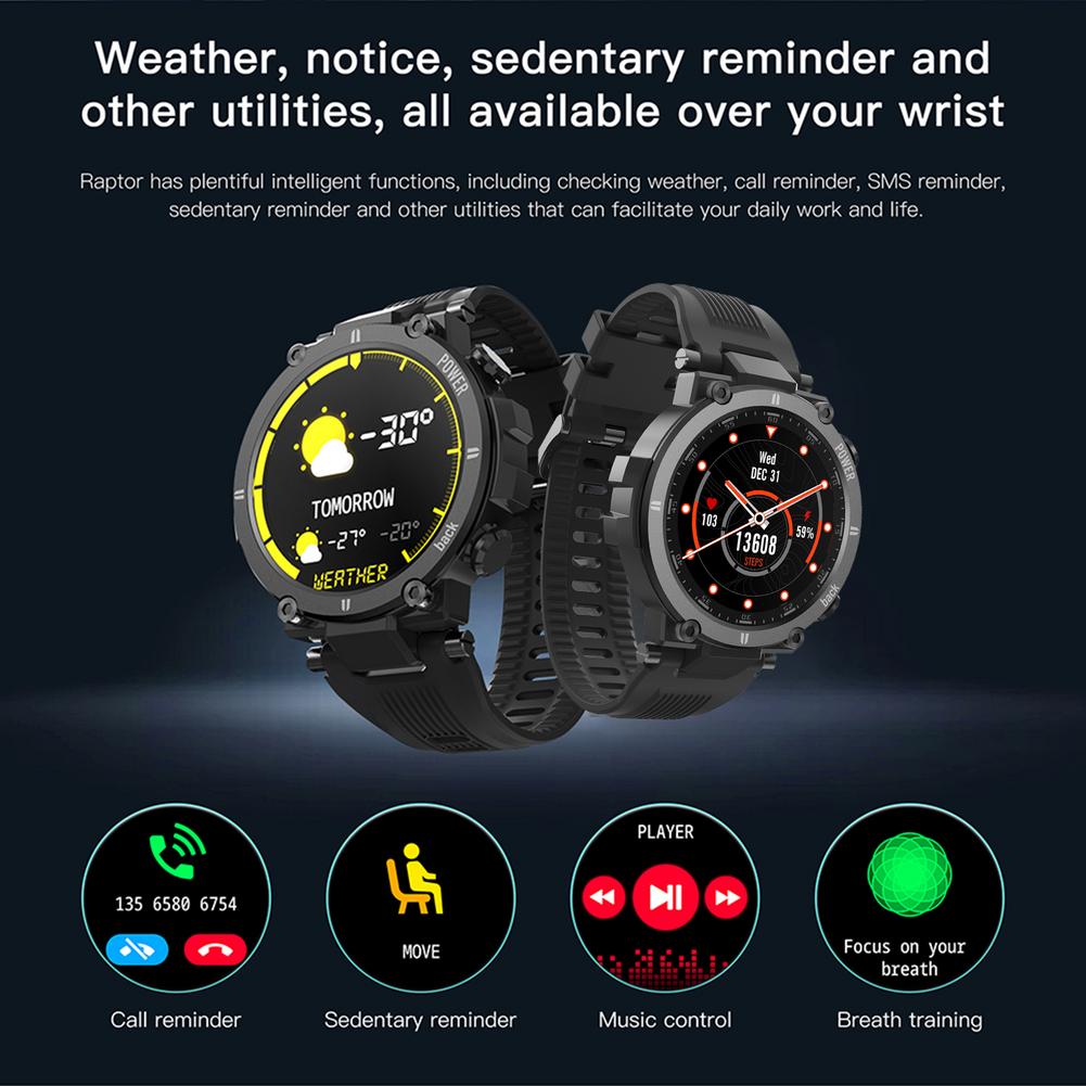 KOSPET Raptor Smart Watch IP68 Waterproof Smartwatch Men Women Heart Rate Monitor Multi UI Dials Smart Clock For Android IOS