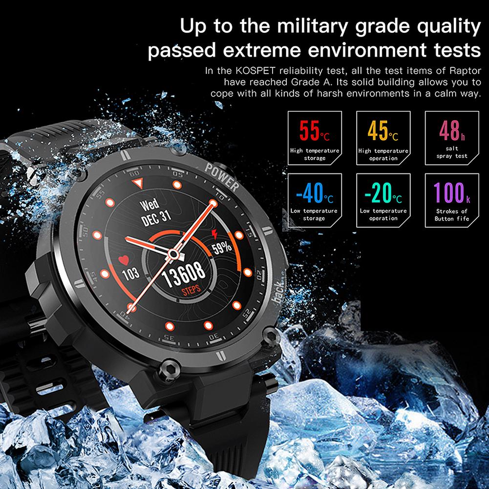 KOSPET Raptor Smart Watch IP68 Waterproof Smartwatch Men Women Heart Rate Monitor Multi UI Dials Smart Clock For Android IOS