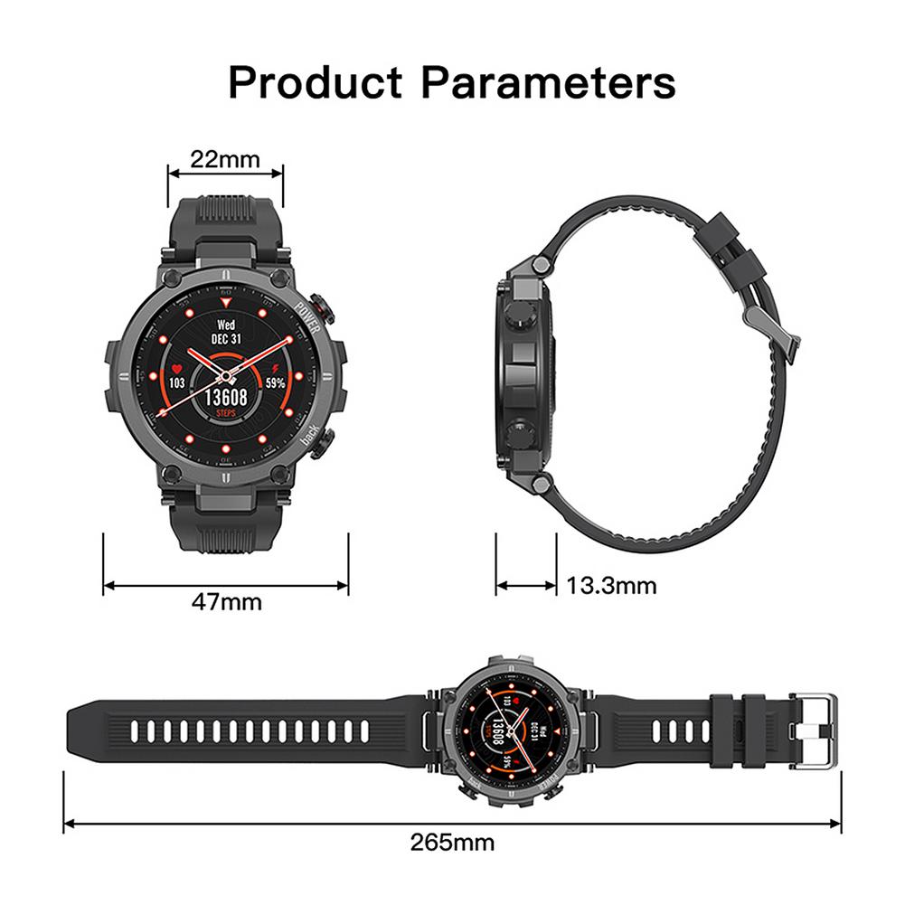 KOSPET Raptor Smart Watch IP68 Waterproof Smartwatch Men Women Heart Rate Monitor Multi UI Dials Smart Clock For Android IOS