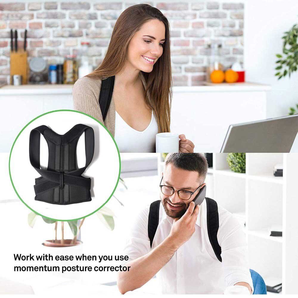 Aptoco Posture Corrector Back Posture Brace Clavicle Support Stop Slouching and Hunching Adjustable Back Trainer Unisex