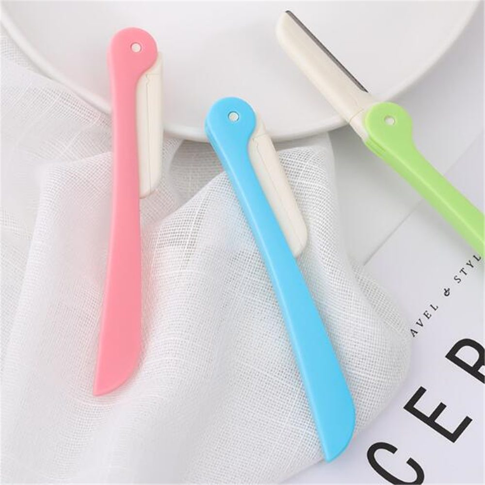 3/10pcs Eyebrow Trimmer Portable Eyebrow Razor Shaver Eye Brow Shaper Shaping Tool Scissors Facial Hair Remover for Women Makeup