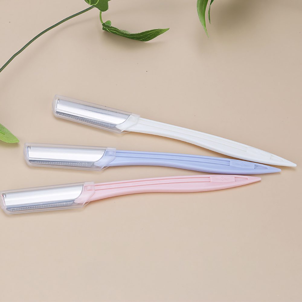 3/10pcs Eyebrow Trimmer Portable Eyebrow Razor Shaver Eye Brow Shaper Shaping Tool Scissors Facial Hair Remover for Women Makeup