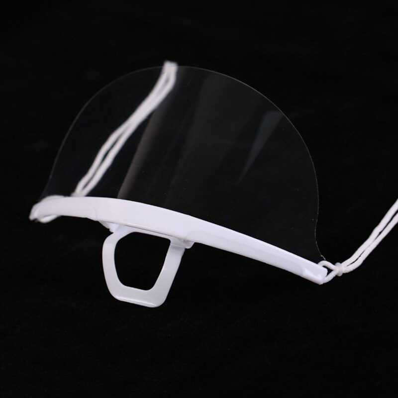 10pcs/Set Transparent Masks Permanent Anti Fog Catering Food Hotel Plastic Kitchen Restaurant Masks