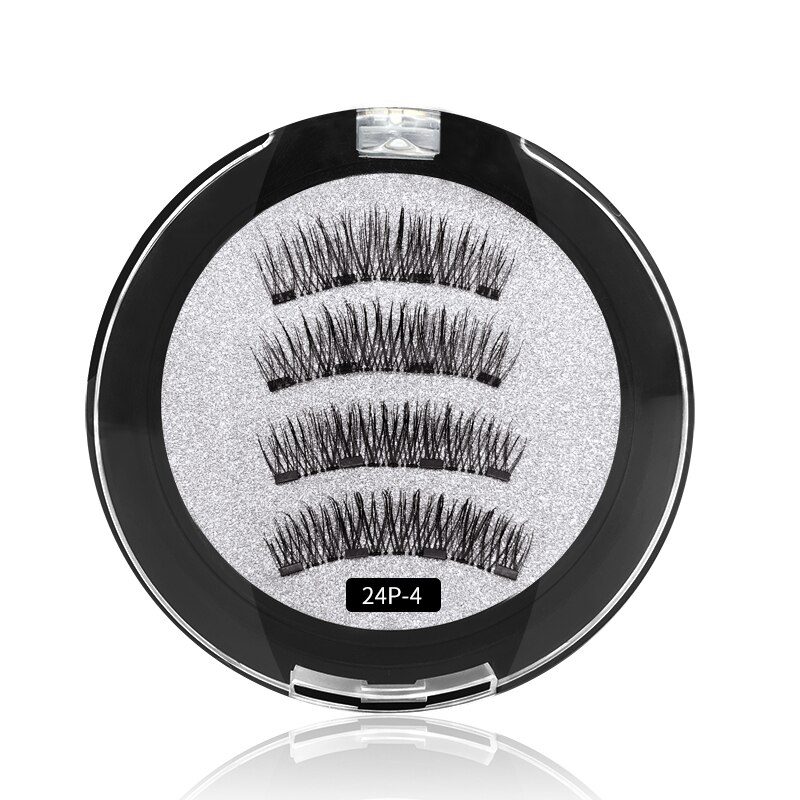 3D magnetic eyelashes With 3/4 Magnets handmade makeup Mink eyelashes extended false eyelashes Reusable false eyelashes Dropship