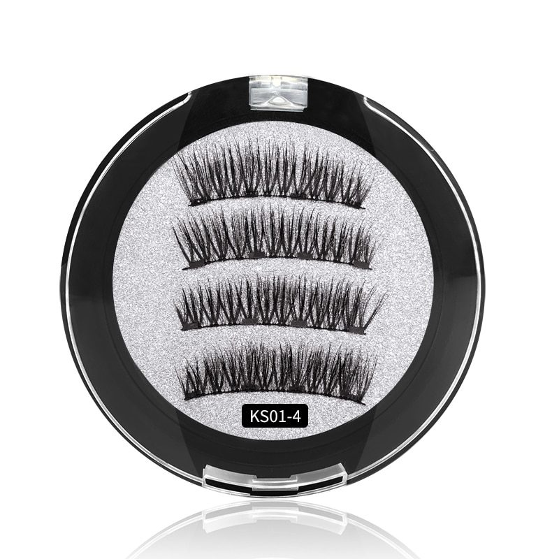 3D magnetic eyelashes With 3/4 Magnets handmade makeup Mink eyelashes extended false eyelashes Reusable false eyelashes Dropship