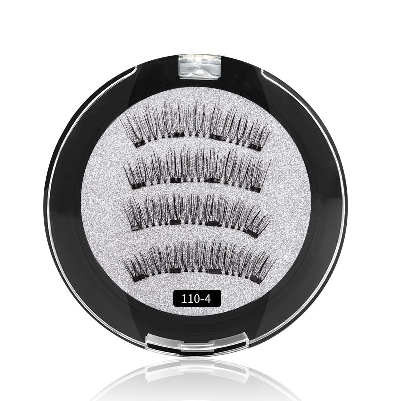 3D magnetic eyelashes With 3/4 Magnets handmade makeup Mink eyelashes extended false eyelashes Reusable false eyelashes Dropship