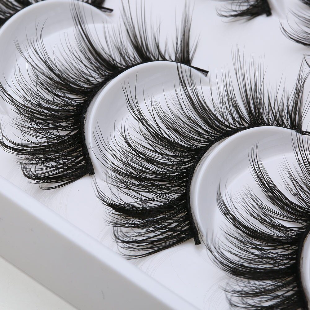 SEXYSHEEP 8/20 Pairs 15-20mm Natural 3D False Eyelashes Fake Lashes Makeup Kit Mink Lashes Extension Mink Eyelashes Wholesale