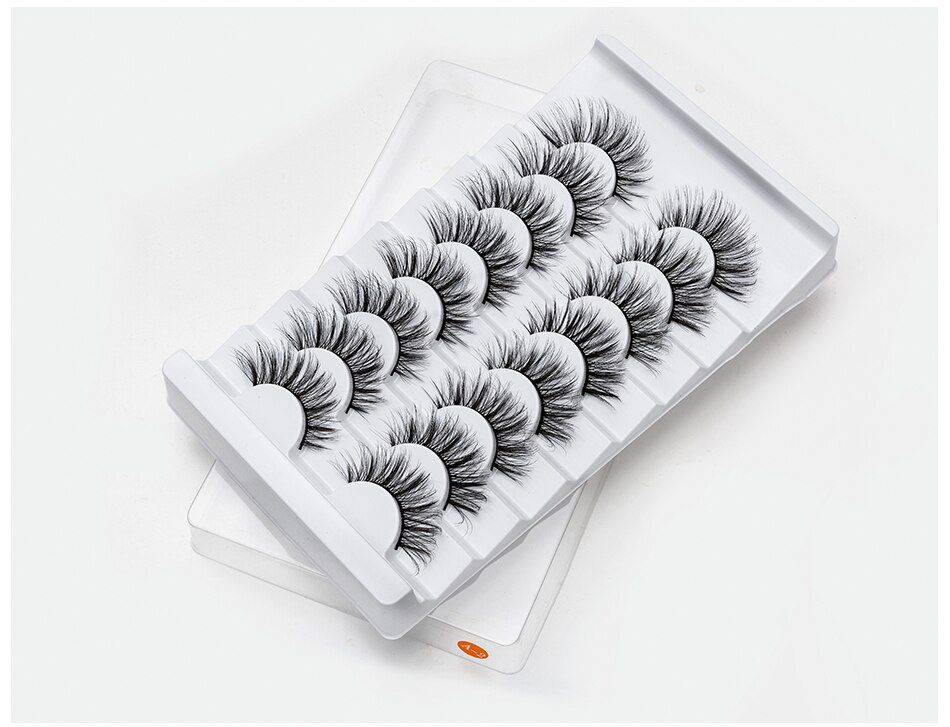 SEXYSHEEP 8/20 Pairs 15-20mm Natural 3D False Eyelashes Fake Lashes Makeup Kit Mink Lashes Extension Mink Eyelashes Wholesale