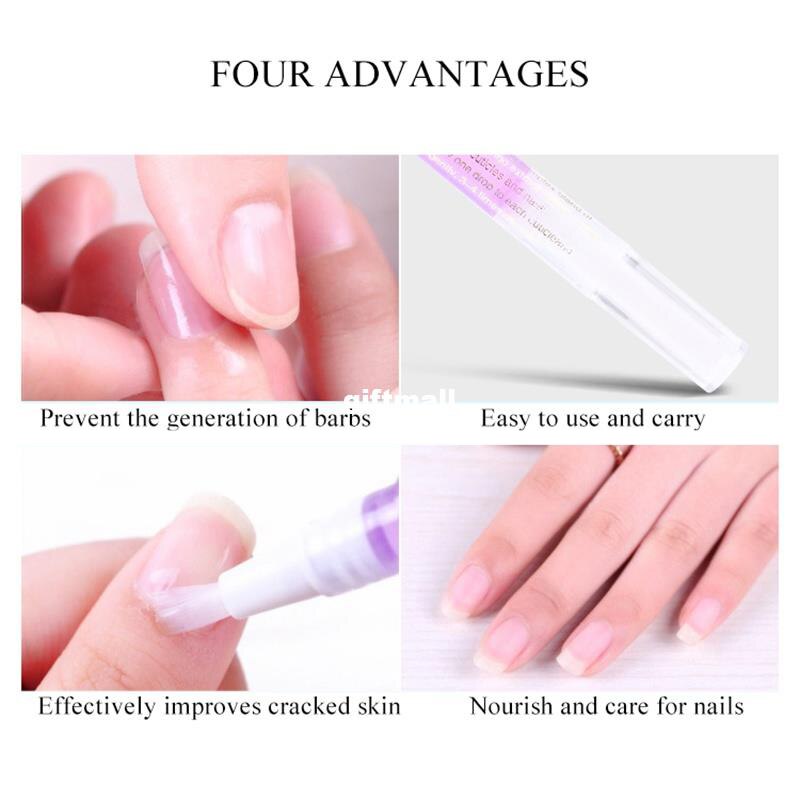 5ml Nail Nutrition Oil Pen Nail Treatment Cuticle Revitalizer Oil Prevent Agnail Nail Polish Nourish Skin Protector TSLM2