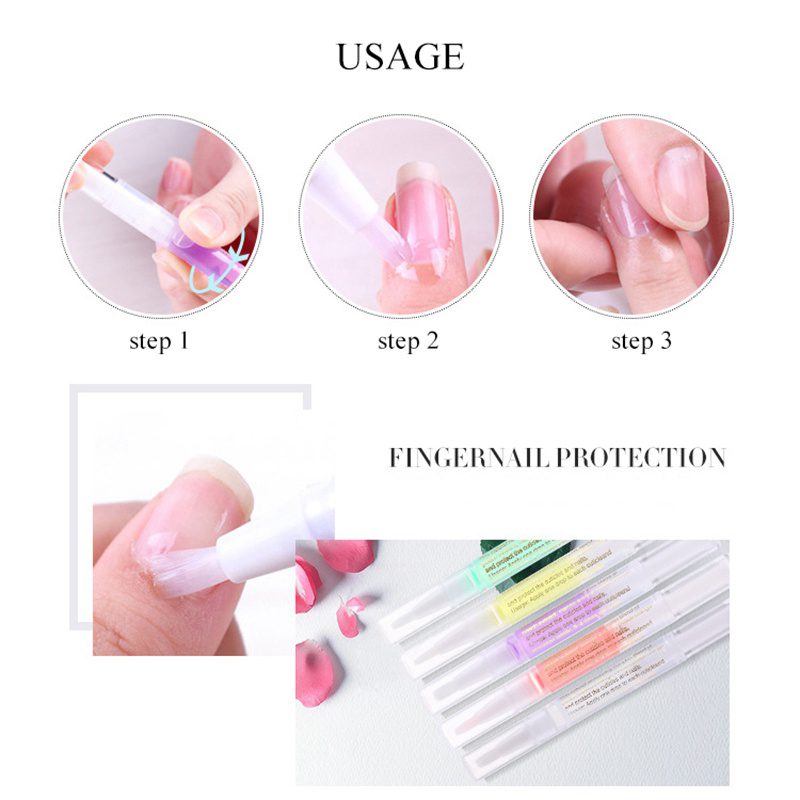 5ml Nail Nutrition Oil Pen Nail Treatment Cuticle Revitalizer Oil Prevent Agnail Nail Polish Nourish Skin Protector TSLM2