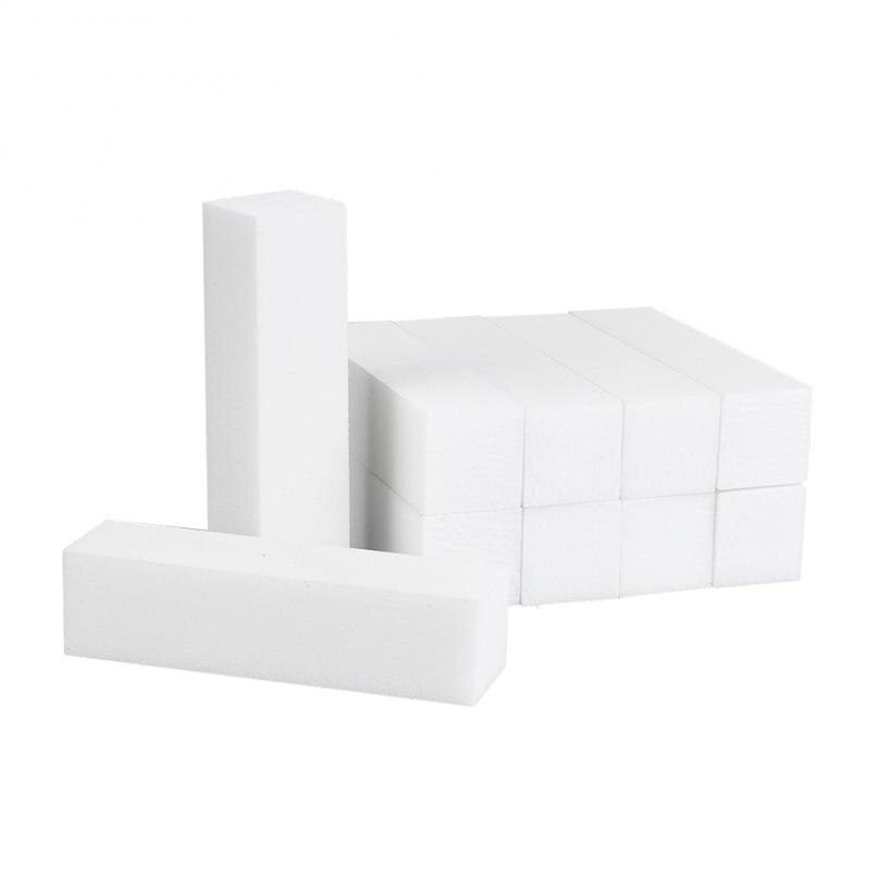 1/2/10pcs Durable Sponge Nail File White Sanding Buffer Block Acrylic Block Polish Pedicure Manicure Nail Art Tool