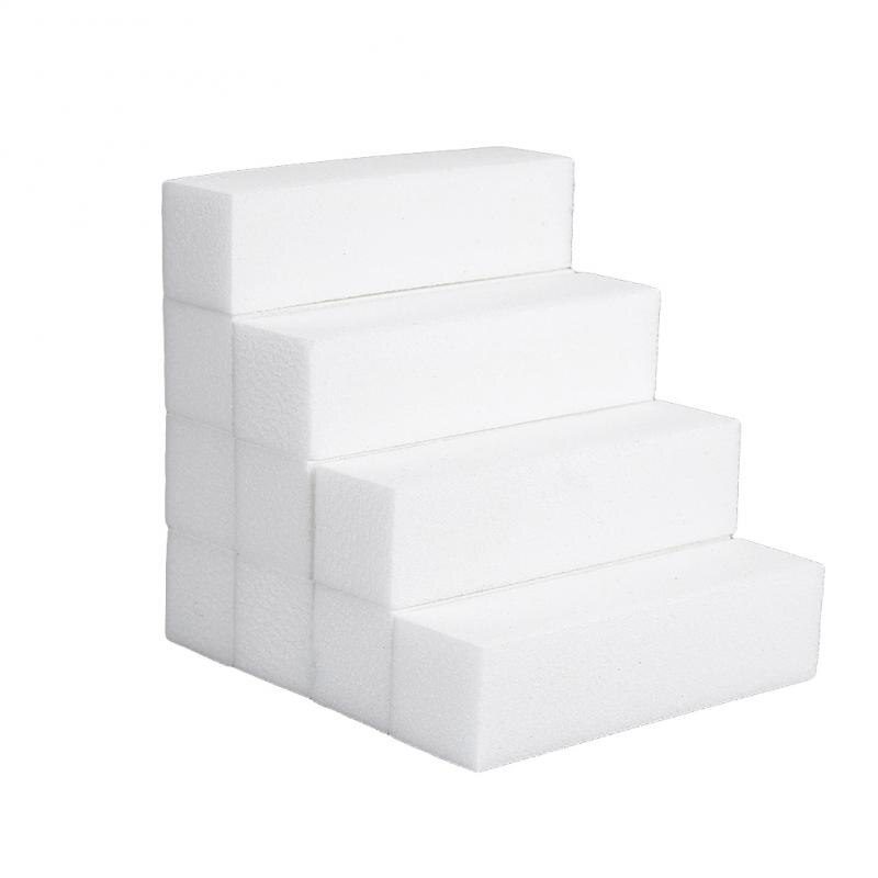 1/2/10pcs Durable Sponge Nail File White Sanding Buffer Block Acrylic Block Polish Pedicure Manicure Nail Art Tool